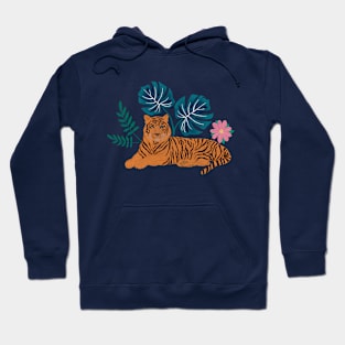 Tropical Jungle Tiger Hoodie